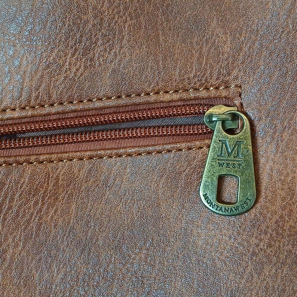 Montana West Leather Hobo Bag Two Tone Tote Shoulder Purse - Picture 3 of 6